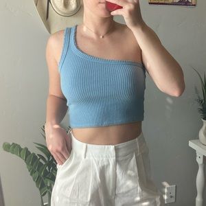 Urban outfitters one shoulder crop top